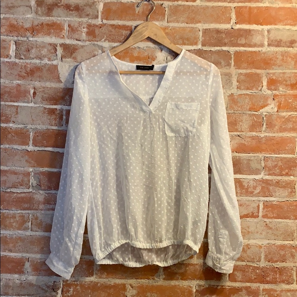 White Dotted Blouse